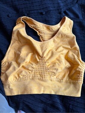 Sweaty Betty Marigold Textured Racerback Sports Bra
